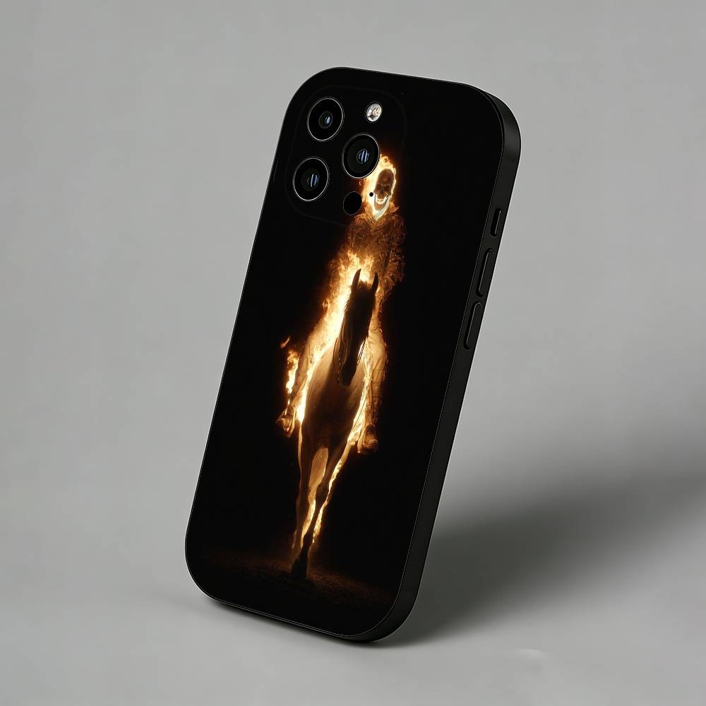 Movie Dark G-GhostS Rider Slim Back Phone Case for iPhone 17 Air 16 Pro Max 16e 15 Plus 14 13 Mini 12 11 Protective Cover