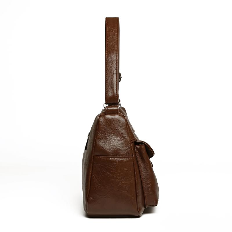 Women's Bag Embossed Elephant Shoulder Bag Large Capacity Crossbody Bag Middle-aged Mother Bag