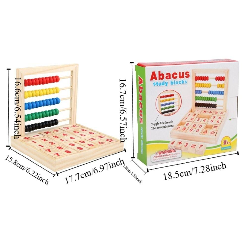 Wooden Learning Mathematics Tool Montessori Toy Montessori Educational Toy 3-6 Year Olds