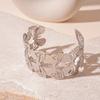 Water Droplet Shape Cuff Bangles Metal Exaggerated Bracelet Exaggerated Wide Open Bangle  Women