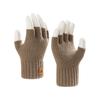 New Camel Wool Gloves Cycling Autumn and Winter Warm Fleece Thickened Half Finger Work Thickened Cold-proof Men's Gloves