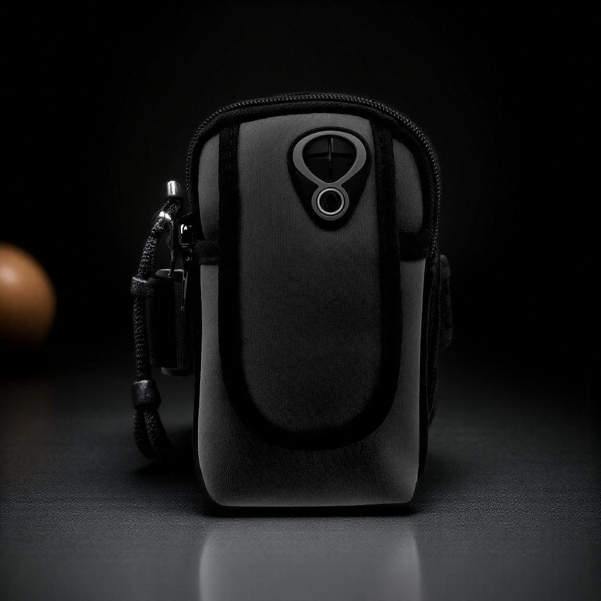 

Outdoor Sports Arm Bag Running Armband for Mobile Phone Unisex Fitness Bag Lightweight Adjustable Arm Pouch for Workout чёрный