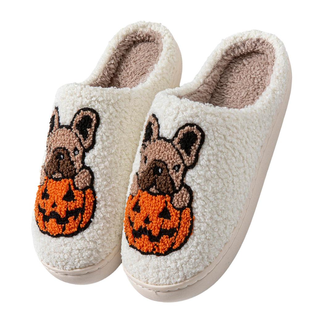 Halloween Home Slippers For Women Men Soft Plush Fuzzy Winter Holiday Slippers Slippers Comfy Hand Knit Slippers for Women