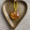 Retro Imitation Amber Necklace For Men And Women Long Pendant Sweater Chain Mother'S Day Gift