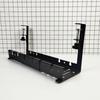 Under Desk Cable Organizer Large Capacity Cable Storage Rack Clip-On Installation Retractable Carbon Steel Cable Management Tray