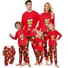 Print Cute Family Set Pajamas, Home Clothes, Family Set Long Sleeve Top Pants Set