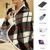 USB Heating Blanket Warm Shawl Multifunctional Timer Function Home Office Back Knee Warmer Mink Velvet Wearable Electric Blanket