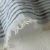 Used Beautiful condition, Brooks Brothers 100% linen, hemp, stole, made in Italy, striped