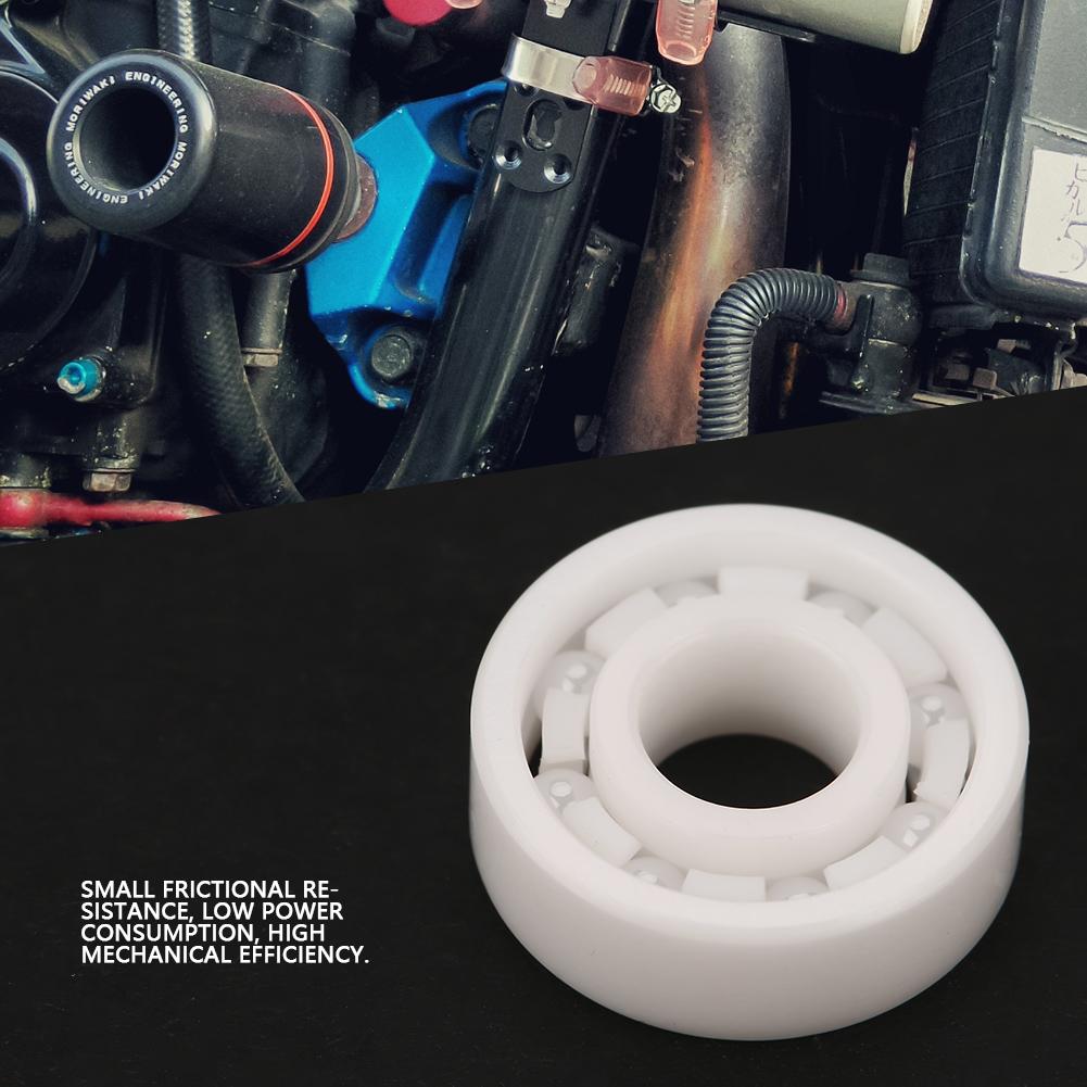 1PCS 696 6x15x5mm White High Precision Full Ceramic ZrO2 Ball Bearing