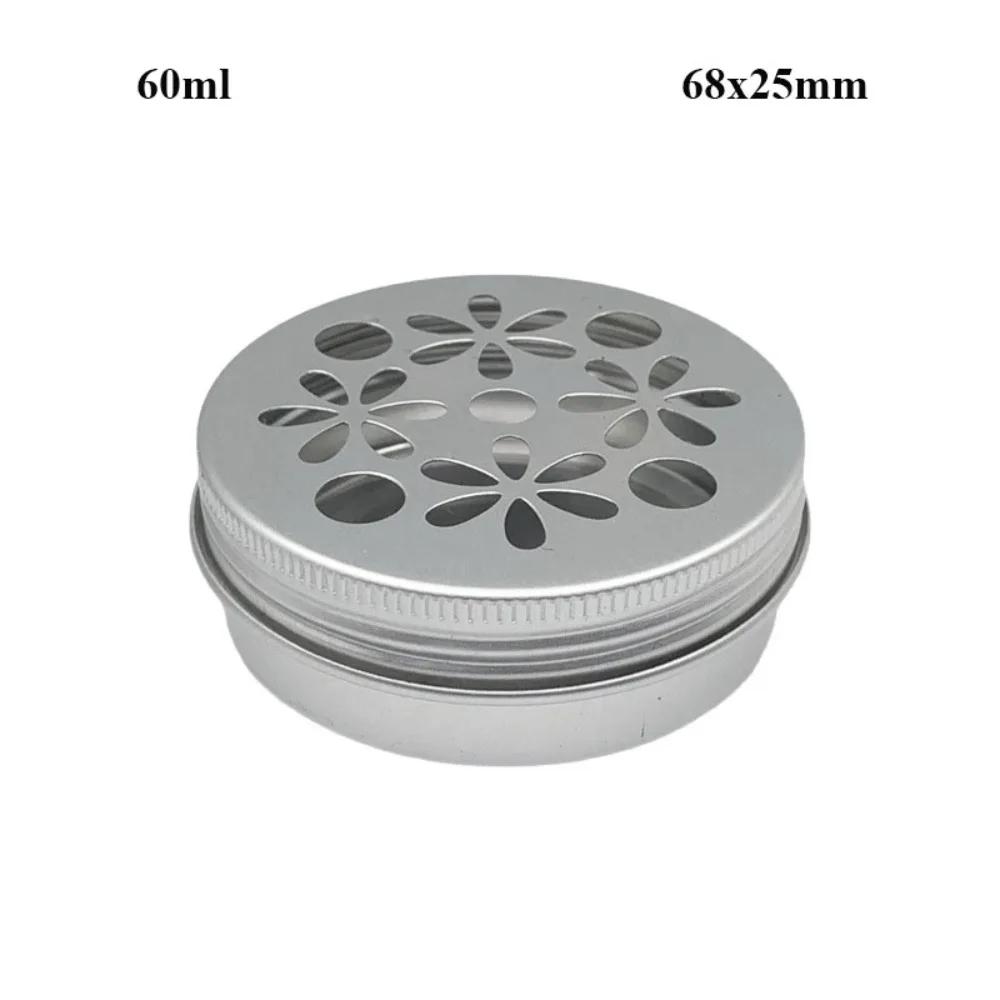 New Hollow Out with Holes Aluminum Tin Container 8 Styles Metal Cosmetic Face Eye Cream Packing Lip Balm Candle Jar