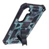 For Samsung Galaxy S24 Camouflage Pattern Case Kickstand TPU+PC Phone Cover