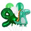 Crown Green Dinosaur Balloon Set for Children's Birthday Party Scene Decoration and Arrangement