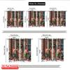 2pcs 2D flat printing Merry Christmas Popular Curtains Cute Christmas Elf Door 100% Polyester Without Electricity Spring for