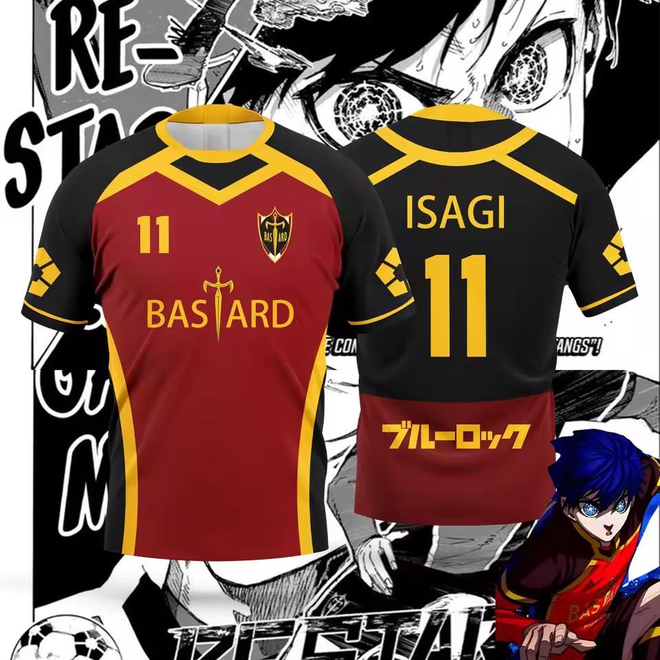 Anime Blue Lock Yukimiya Football Jersey 3D Print Men Sports T Shirt Fashion Harajuku Short Sleeve Children Tees Y2k Tops