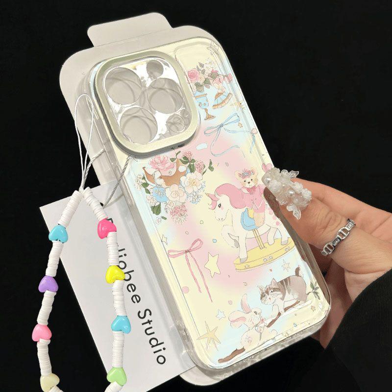 Unicorn Bow Phone Case for iPhone 15/14/13/12/11/PRO/PROMAX/XSMAX/XR/XS