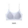 Traceless ice underwear women's summer thin women's fixed cup small breasts gather and close secondary breasts light and breathable bra cover