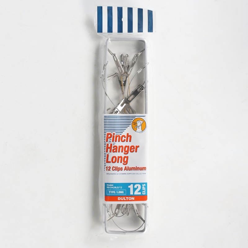 Dulton Long 12 Clips Hanger A Pinch Hanger That Blends Into Your Everyday Life Aluminum 17 X 375 X 80mm RN-0429LG/12