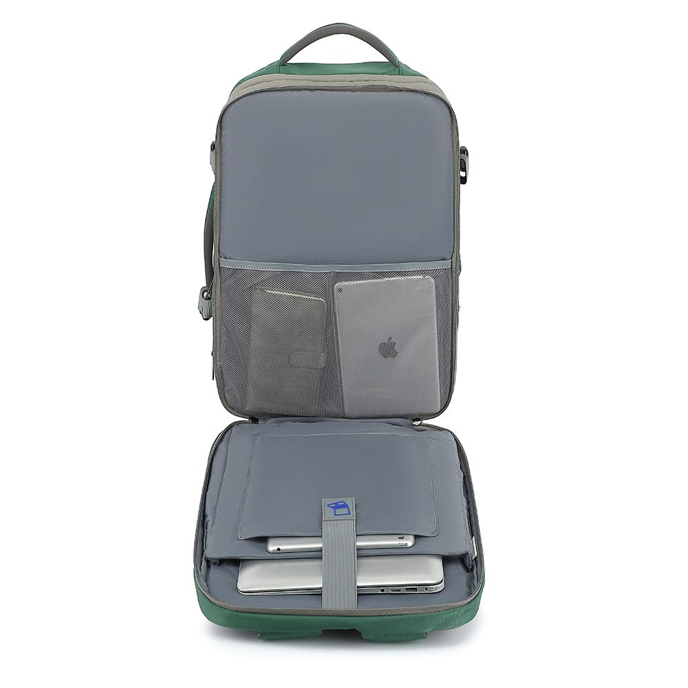 Eaqual To 18 Inch Suitcase 31 L Expandable Men Women Lover Backpack For 17/17.3 Inch Laptop, USB Charging,180° Open, Wet/Dry Bag
