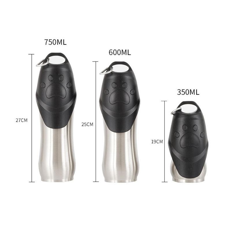 Pet Dog Water Bottle Portable Insulation Stainless Water Dispenser Travel Cat Outdoor Walking Drinking Fountain Small Large Dog