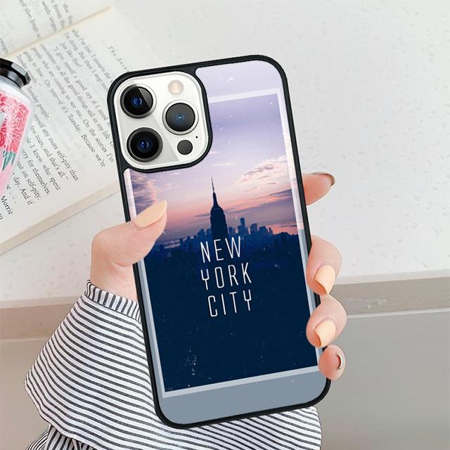 World City Travel New York Phone Case For iPhone 17 Air 16 15 14 plus 12 13 Pro max Bumper Shell Cover coque