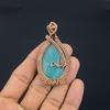 Amazonite Pendant, 999 Copper Wire Wrapped Pendant Handmade Gemstone Jewelry, Gifts For Wife Brand New Pendant
