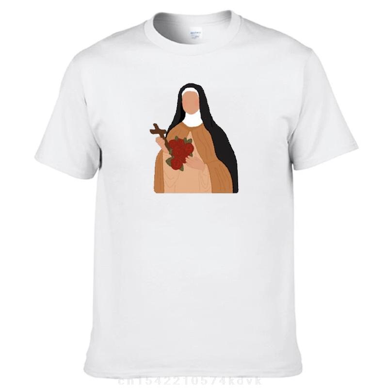 The Little Flower - St. Therese de Lisieux T-Shirt summer top Anime t-shirt designer t shirt men S разноцветный