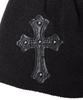 MIDNIGHT MOVE Cross Beanie (Black)