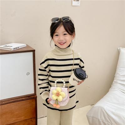 Fresh Flower Children's Bag 2025 Autumn New Chain One Shoulder Crossbody Bag Fashion Portable Decorative Bag