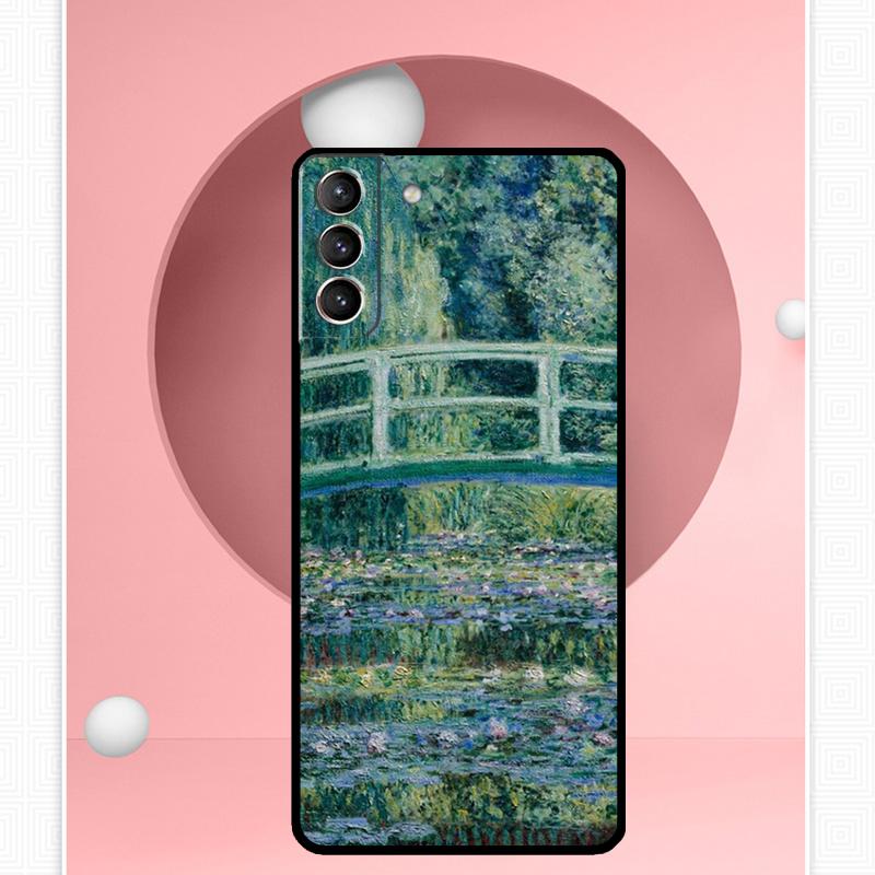 Claude Monet Art Painting Case For Samsung Galaxy S25 Ultra S21 S22 S23 S24 Ultra S9 S10 S20 Plus S25 FE Cover Funda