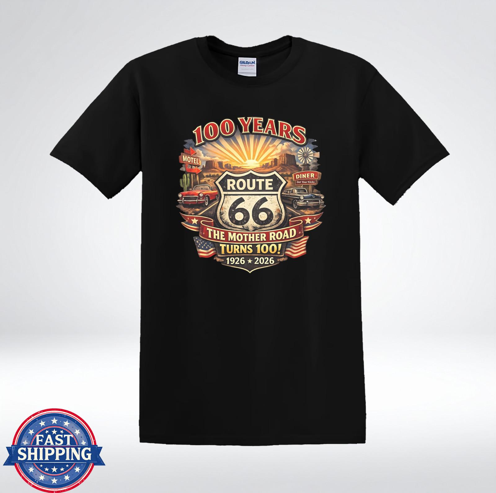 Route 66 100th Anniversary Classic American Highway T-Shirt S