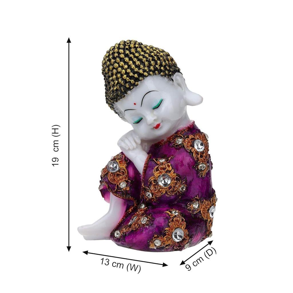 Polyresin Buddha Idol Decorative Showpiece - Little Baby Monk, Marble Statues, Lord Buddha Idol, Monk Statue