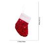 Hanging Christmas Tree Ornaments Plush Christmas Decoration Red Sequins Christmas Stocking  Home