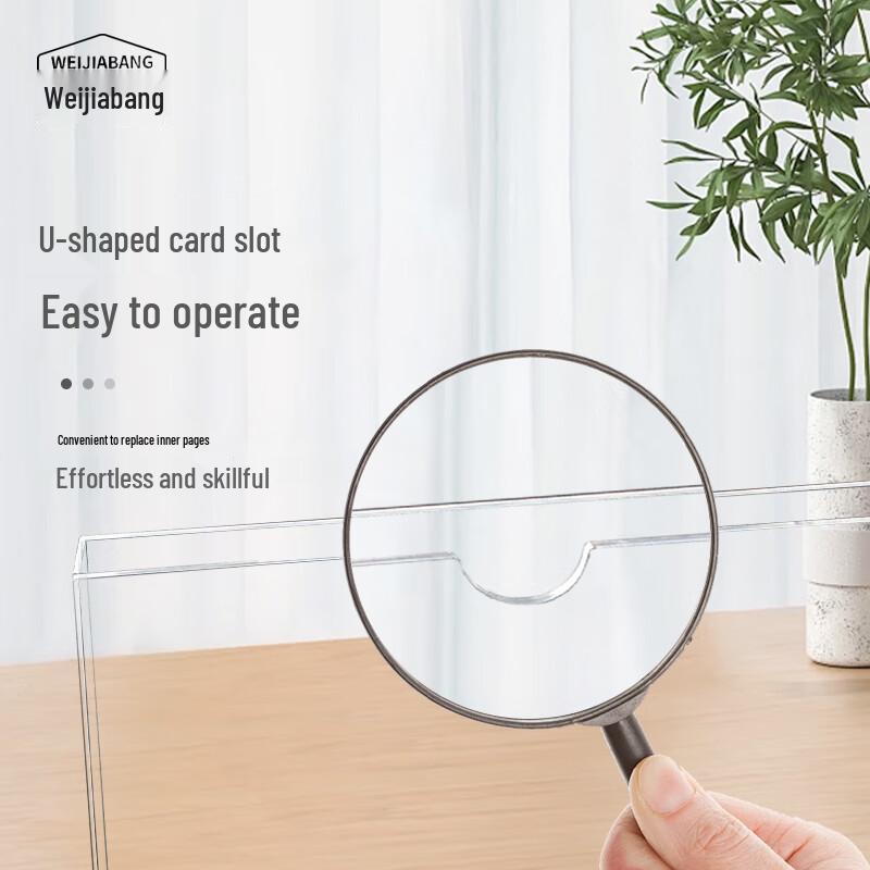WEIJIABANG A4 Acrylic Horizontal Document Display Box