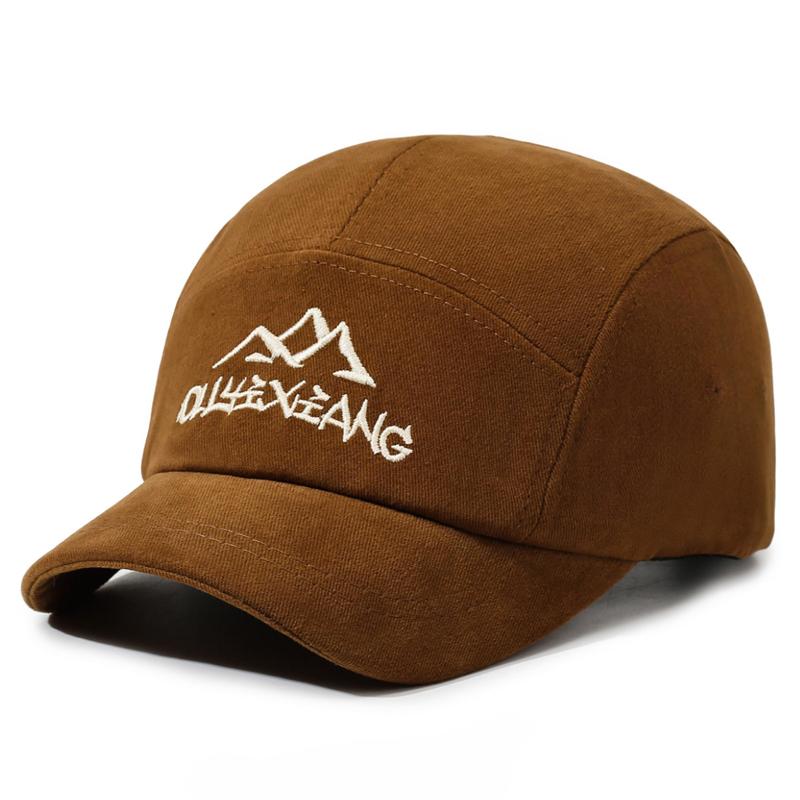 Four Seasons Embroidered Short-Brim Cap Unisex Outdoor Sunscreen Baseball Cap