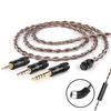 TRN Red Chain Headphone Upgrade Cable, 4-Strand Copper-Silver Mix, Interchangeable 2.5/3.5/4.4 Audio Plugs