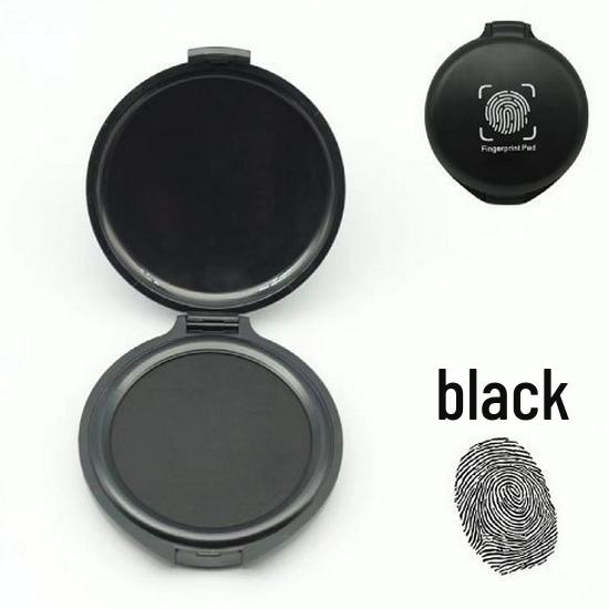 Portable Quick-Drying Red Ink Fingerprint Pad - Safe, Easy To Wipe, Small Size
