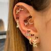 Cartilage Stainless Steel Stud Women's Earrings Fashion Septum Piercing Zircon Butterfly Ear Hoop Lobe Tragus helix Jewelry