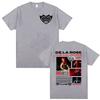 Singer De La Rose New Album Tour Graphics Tshirts Men Women High Street Hip Hop Summer Shirt Casual 100 Cotton Loose T Shirt