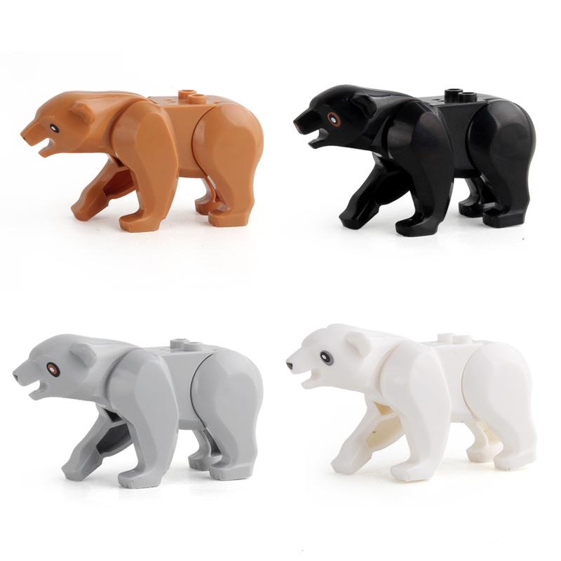 JLB Animal Assembly Puzzle and Building Blocks Gift Set: Giraffe & Polar Bear Variety