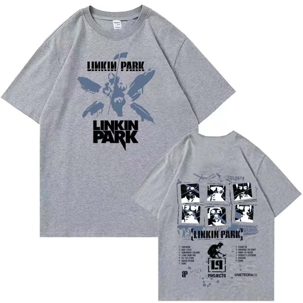 

2025 Summer New Linkin-Park T-shirt Men s and Women s Harajuku O-neck Summer Casual Shirt Gifts Sportswear Men s Clothes 4XL