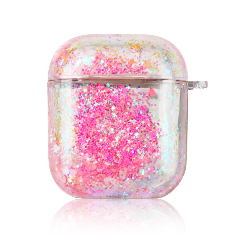 PC hard applicable Apple AirPods4 wireless earphones AirPodsPro foreign trade quicksand 1/2 generation earphone case
