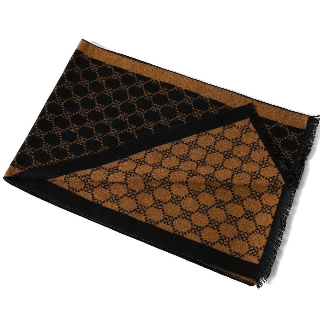 Men's Business Wraps Scarves Winter Classic Pashmina Shawls Fashion Plaid Warm Cashmere Scarf Autumn Thick 180X33CM Beach Towel