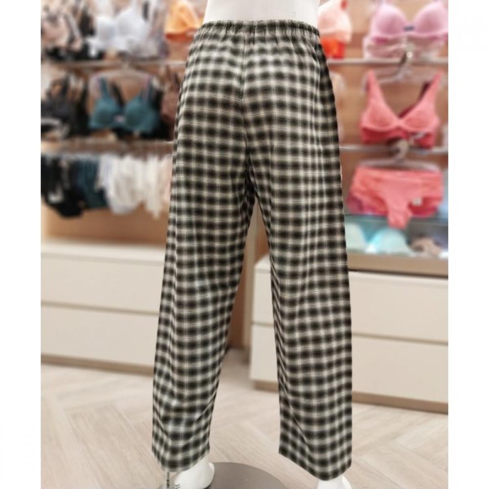 Barbara Men S Khaki Cotton Flannel Check Pajama Amp4589b 