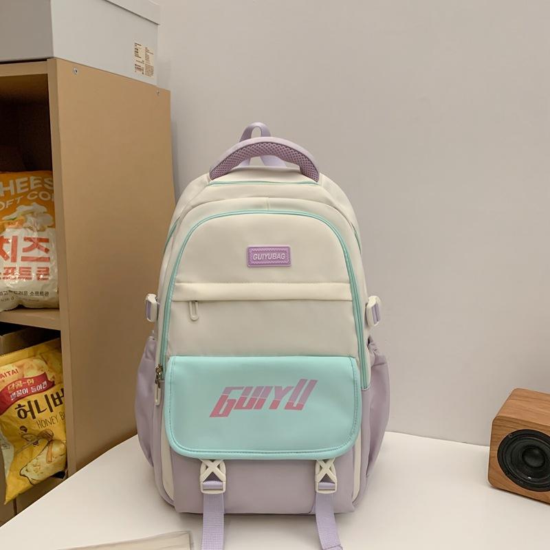 Großer Rucksack im College-Stil für Studenten, Schulranzen für Mädchen, Reiserucksack