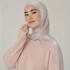 Island Wrinkled Scarf Women'S Shawl Island Satin Smooth Crepe Solid Color Bright Silk Yarn Malaysian Headscarf