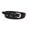 Womens Fine Pu Leather Belt With Metal Pin Buckle For Casual Commuting Outfits