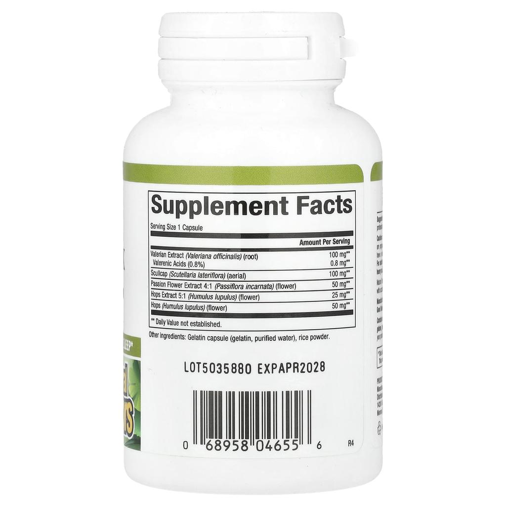 Natural Factors, Sleep Inducer with Valerian and Hops, 90 Capsules