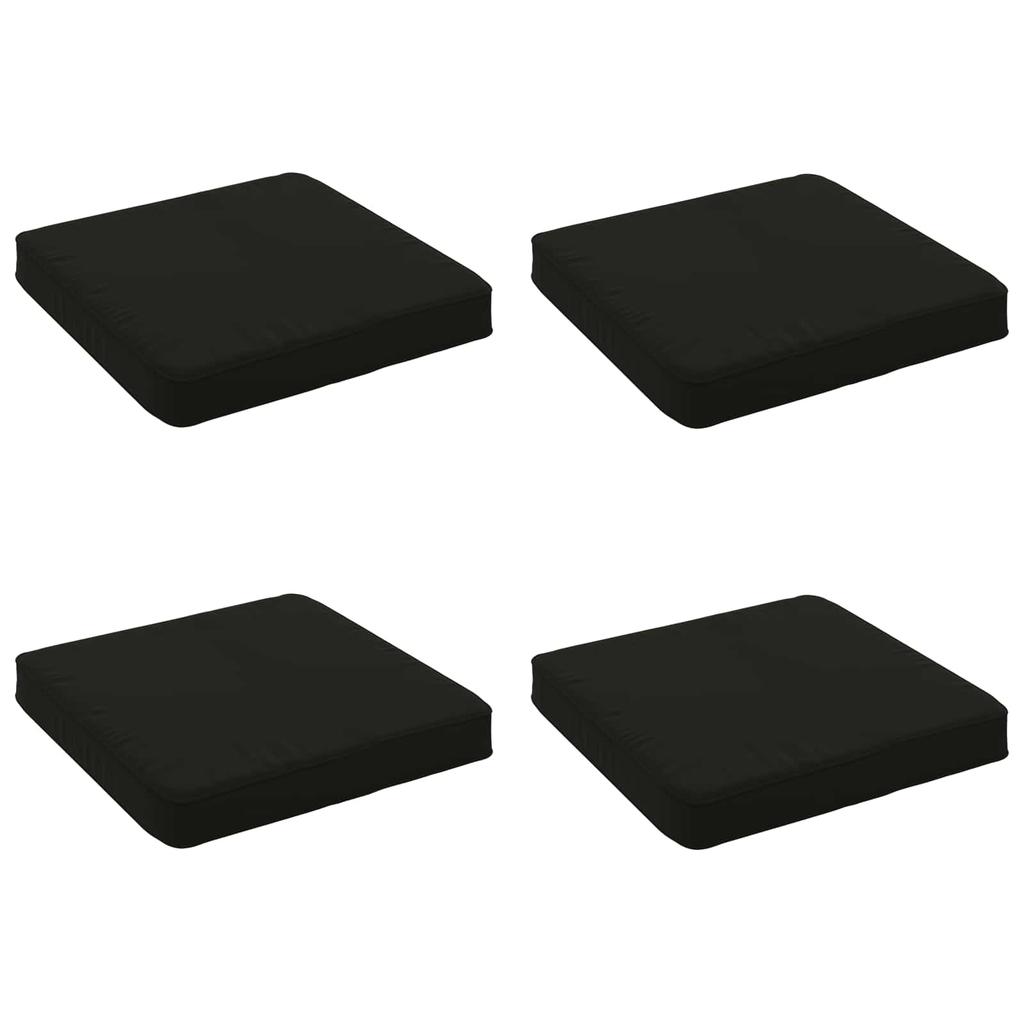 4 piece Seat Cushions VUGHT 4 pcs 100percent Polyester Black