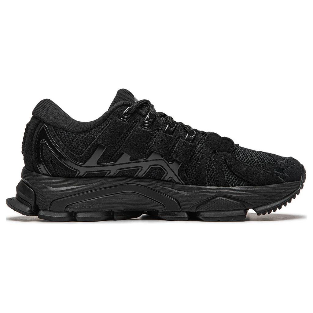 Li Ning Abrasion Resistant Breathable Low top Running Shoes Women's Black AZGU078-3