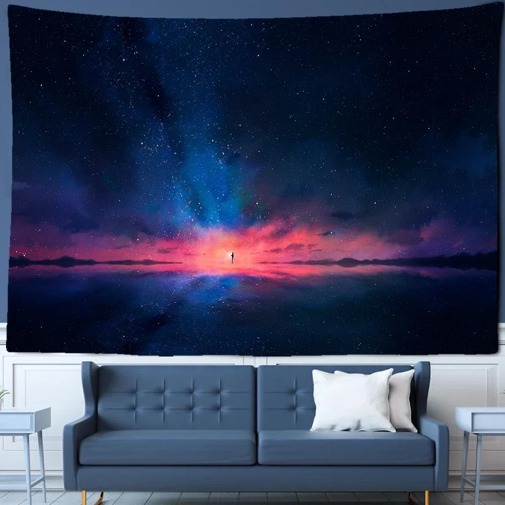Starry Sky Landscape Wall Decoration Tapestry Home Living Room Tapestry